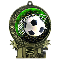 3" Full Color Soccer Medals