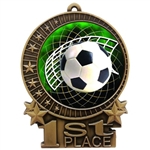 3" Full Color Soccer Medals
