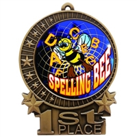 3" Full Color Spelling Bee Medals