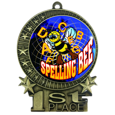 3" Full Color Spelling Bee Medals