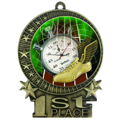 3" Full Color Track Medals