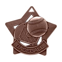 2-1/4" Star Series Baseball Medal XS204