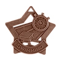 2-1/4" Star Series Swimming Medal XS213