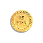 3/4" 15 Year Service Pin Y15
