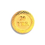 3/4" 20 Year Service Pin Y20