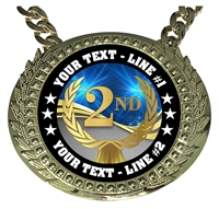 Personalized Second Place Champion Champ Chain