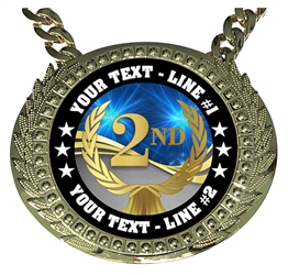 Personalized Second Place Champion Champ Chain
