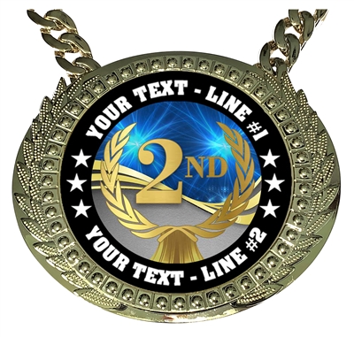 Personalized Second Place Champion Champ Chain