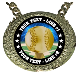 Personalized Baseball Champ Chain D05