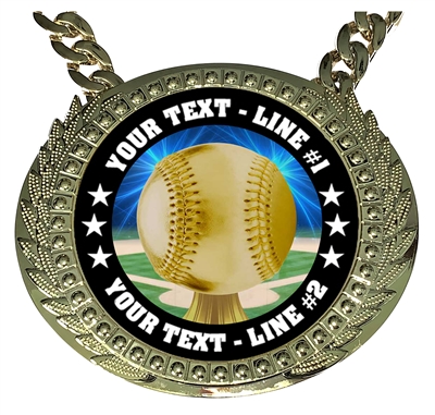 Personalized Baseball Champion Champ Chain