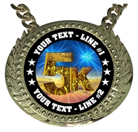 Personalized 5K Race Run Walk Champion Champ Chain