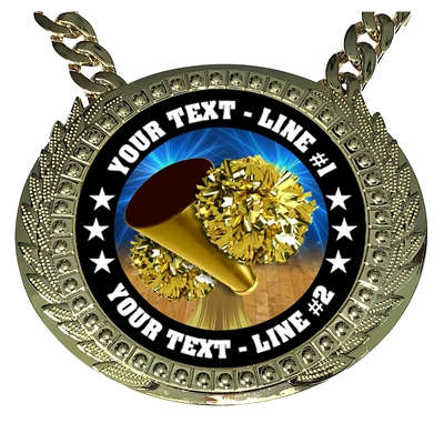 Personalized Cheerleader Champion Champ Chain