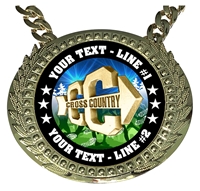 Personalized Cross Country Champion Champ Chain