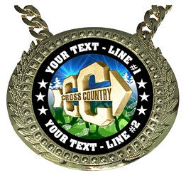 Personalized Cross Country Champion Champ Chain