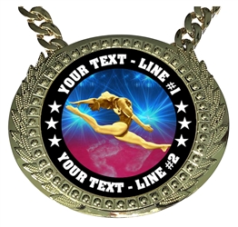 Personalized Gymnastics Champion Champ Chain