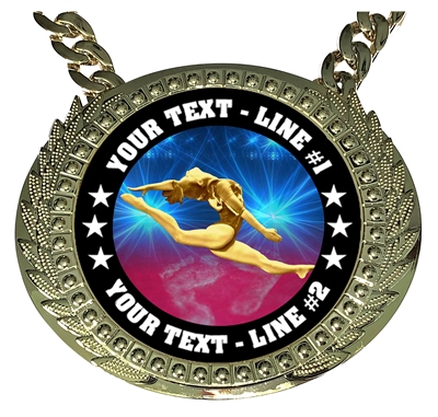 Personalized Gymnastics Champion Champ Chain