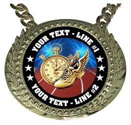 Personalized Track Champion Champ Chain