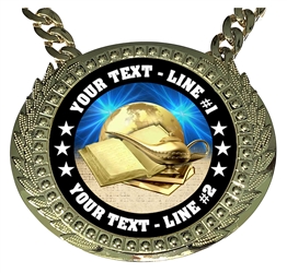 Personalized Book & Lamp Champion Champ Chain