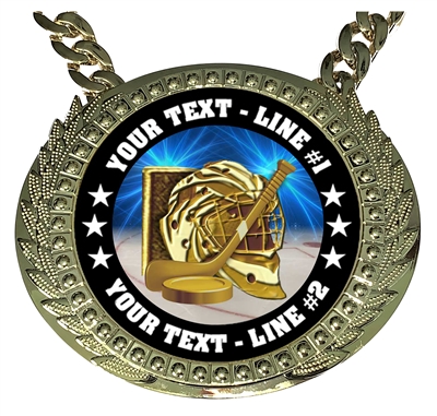 Personalized Ice Hockey Champion Champ Chain