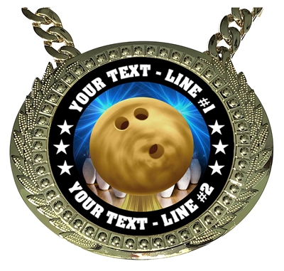 Personalized Bowling Champion Champ Chain