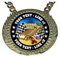 Personalized Pinewood Champion Champ Chain