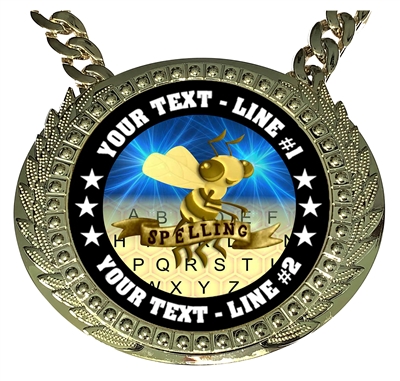 Personalized Spelling Bee Champion Champ Chain