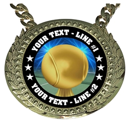 Personalized Tennis Champion Champ Chain