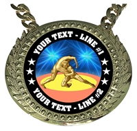Personalized Wrestling Champion Champ Chain
