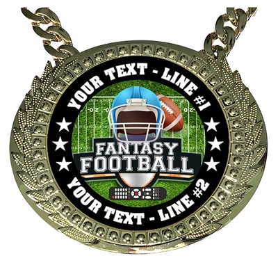 Personalized Fantasy Football Champion Champ Chain
