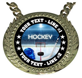 Personalized Hockey Champion Champ Chain