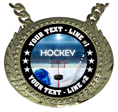 Personalized Hockey Champion Champ Chain