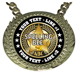 Personalized Spelling Bee Champion Champ Chain