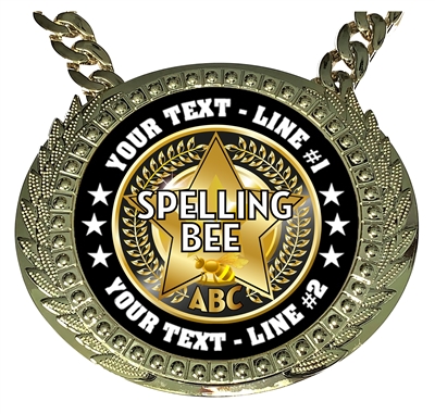 Personalized Spelling Bee Champion Champ Chain