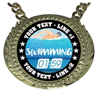 Personalized Swimming Champion Champ Chain
