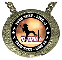 Personalized T-Ball Champion Champ Chain