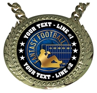 Personalized Fantasy Football Champion Champ Chain