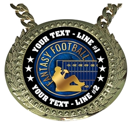 Personalized Fantasy Football Champion Champ Chain