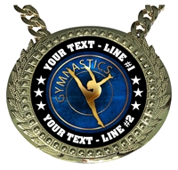 Personalized Gymnastics Champion Champ Chain