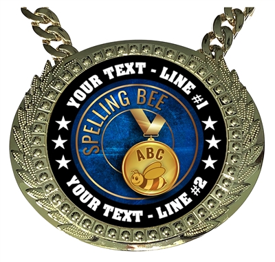 Personalized Spelling Bee Champion Champ Chain