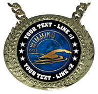 Personalized Swimming Champion Champ Chain