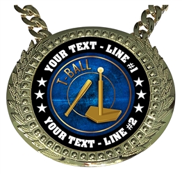 Personalized Tee Ball Champion Champ Chain