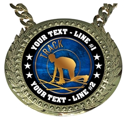 Personalized Track Champion Champ Chain