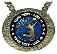 Personalized Volleyball Champion Champ Chain