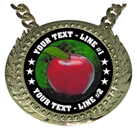 Personalized Apple Teacher Champion Champ Chain