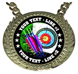 Personalized Archery Champion Champ Chain