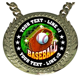 Personalized Baseball Champ Chain FCL410