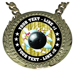 Personalized Bowling Champion Champ Chain