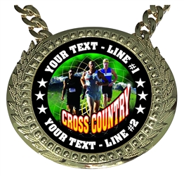 Personalized Male Cross Country Champion Champ Chain