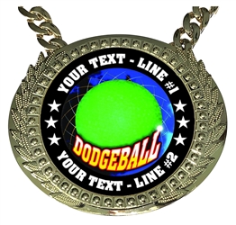 Personalized Dodgeball Champion Champ Chain