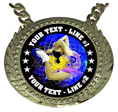 Personalized Figure Skating Champion Champ Chain
